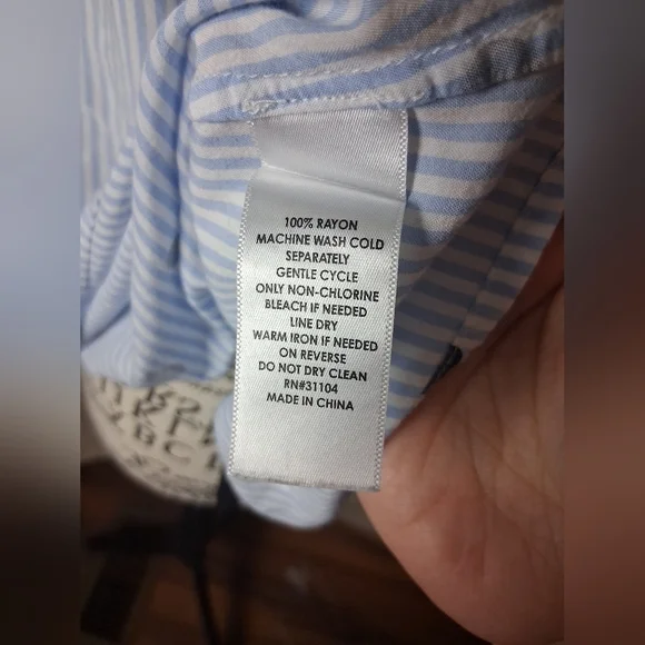 Crown & Ivy Navy Polka Dot Tank Top Xl - Picture 4 of 4